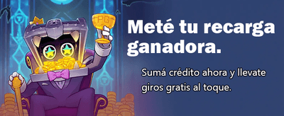 Interfaz de la plataforma de 1xslots